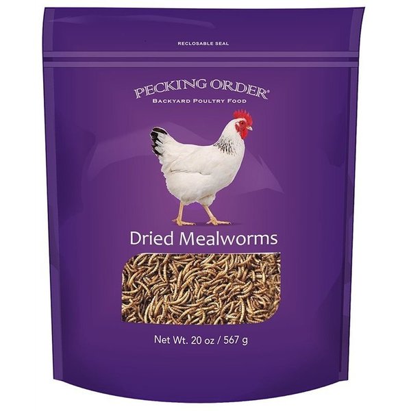 Pecking Order Mealworms F/Chickens 20Oz 009331